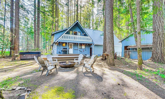 Packwood Cabina | Game Room & Fire Pit: Family Cabin in Packwood!