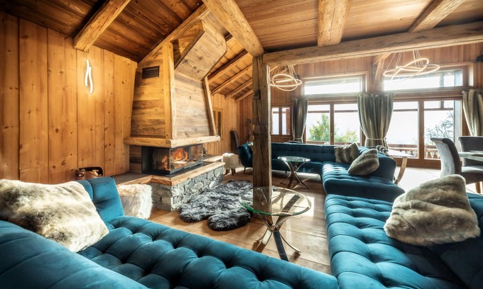 Saint-Jean-dʼAulps Chalet De Esquí | Beautiful luxury chalet with hot tub and stunning panoramic mountain views