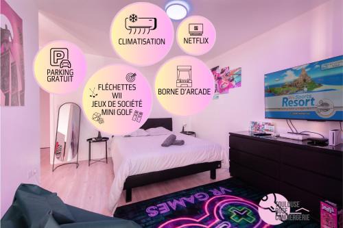 Amidonniers - Caffarelli Apartamento | Gaming flat à Toulouse centre avec parking gratuit