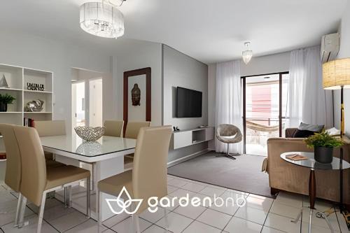 Andorinha Apartamento | Garden, Churrasqueira e 2 Vagas Garagem Meia Praia