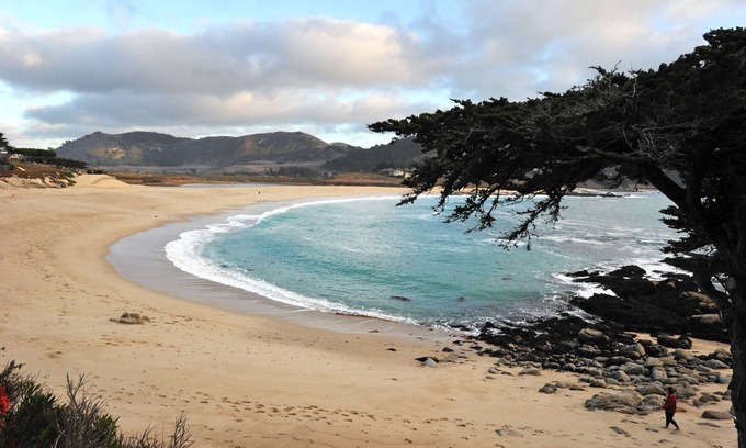 Carmel Point Casa | Jardín de su casa a una cuadra de la playa