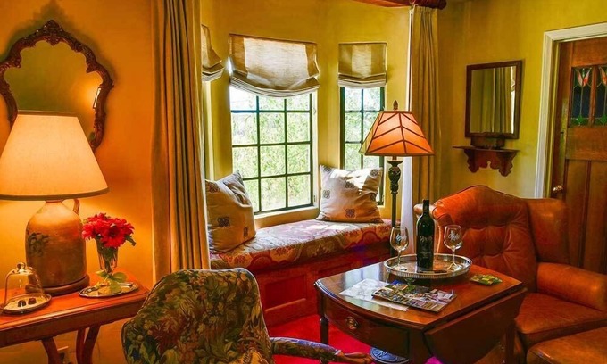Paso Robles Apartamento | Habitación con vista al jardín en Orchard Hill Farm