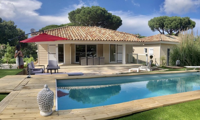 Gassin Chalet De Esquí | Gassin Parc oasis air-conditioned chalet for 6 + private pool