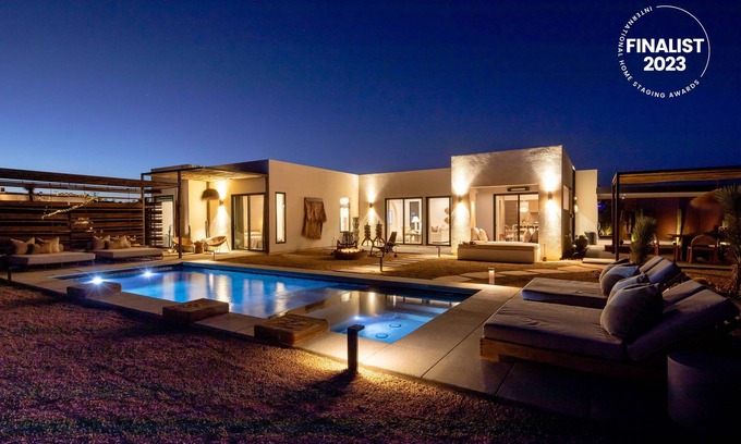 Yucca Valley Villa | Private Desert LUX VILLA, 5 ACRES, POOL/HOT TUB, YOGA, BOCCE, WEDDINGS ALLOWED!!