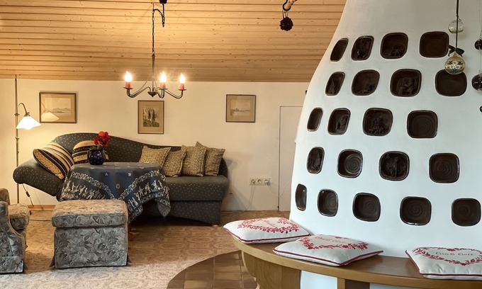 Windschnur Apartamento | Gemütlich mit Bergblick & Kamin Am Chiemsee