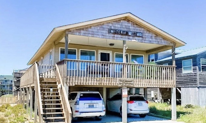 Kitty Hawk Cabaña | ¡OBX Beachbox genuino!