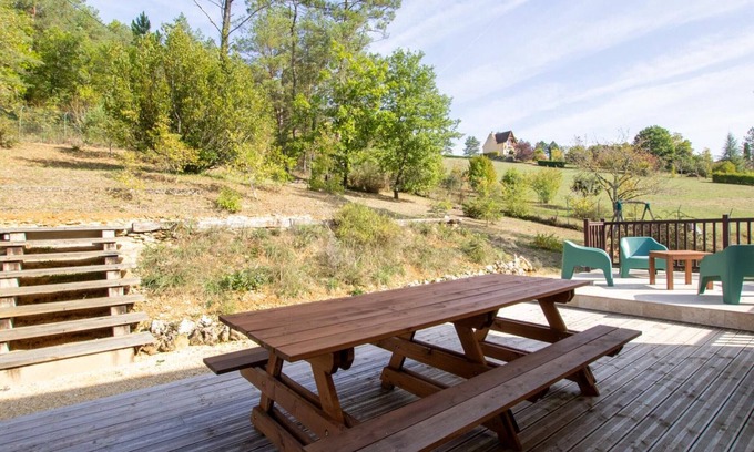 Auriac-du-Perigord Cabaña | Casa rural Auriac-du-Périgord, 2 dormitorios, 5 personas