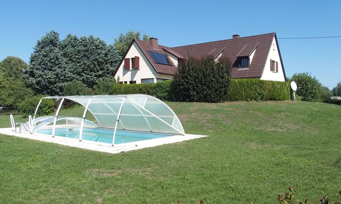 Widensolen Casa | A 15 km de Colmar, casa de 250 m2, 20 hectáreas, 5 habitaciones, aire acondicionado, piscina climatizada + cúpula