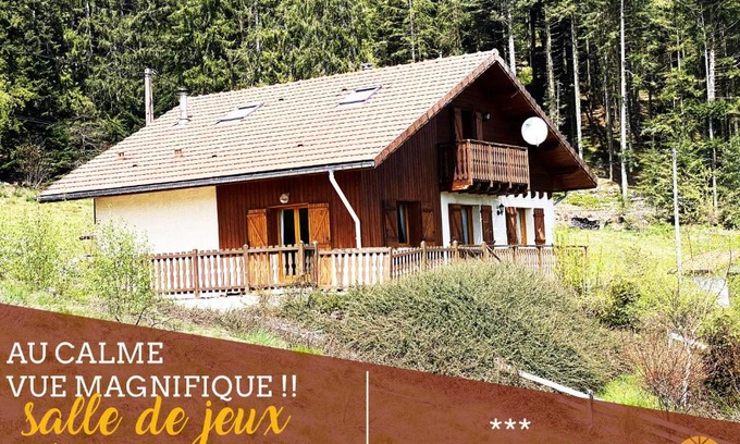 Le Tholy Chalet De Esquí | GITE DE FRANCE 8 pers - CLEDICIHOME - Vue magnifique ! - Fibre et Parking privé ! !