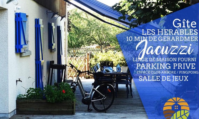 Granges-Aumontzey Casa | ⁂ GITE LES HERABLES [CLEDICIHOME] Gîte de charme/JACCUZI/SALLE DE JEUX ⁂
