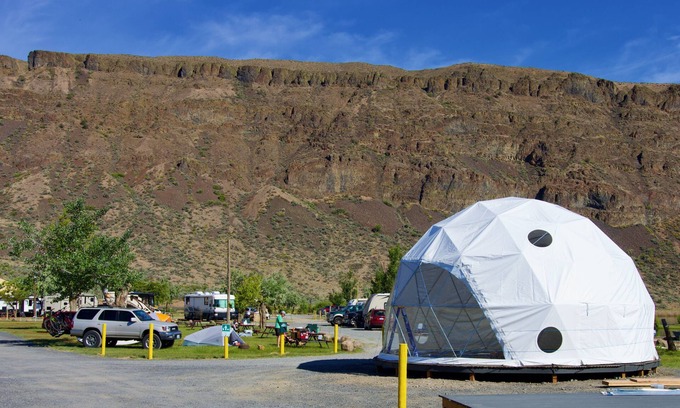 Coulee City Apartamento | Glamping Dome at Blue Lake in Coulee City (site 44)