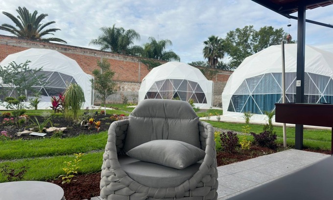 Tlajomulco de Zuniga Casa | Glamping geodesic domes, camping experience with hotel comfort