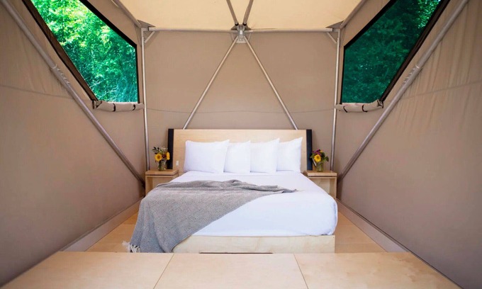 Kalispell Cabina | Glamping Near Glacier & Whitefish, 80 Acres, River Access, Mtn Views: Tent A