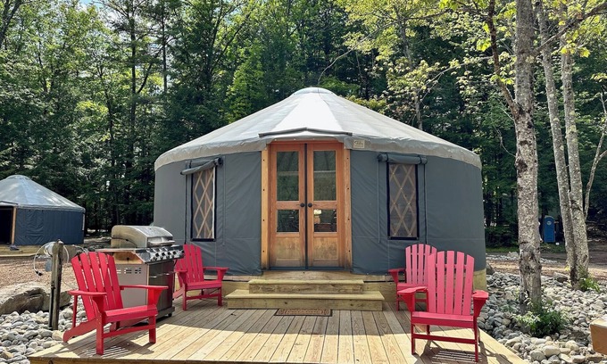 Warrensburg Alquiler De RV | Glamping Private Lake Escape - Lakefront Yurt @ Daggett Lake