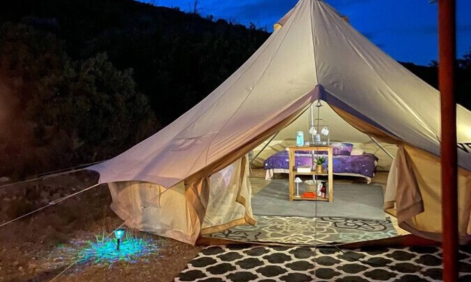 Mount Charleston Alquiler De RV | Glamping Tent High Roller