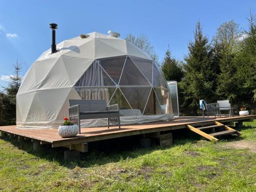 Szeligi Otro | Glamping w sercu mazur z prywatną plażą