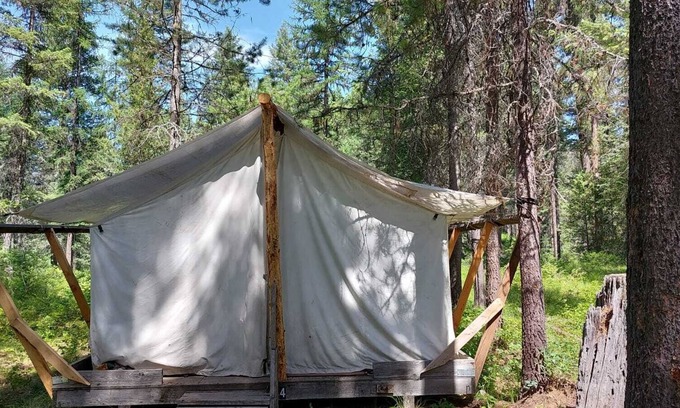 Olney Alquiler De RV | Glamping Wall Tent 4/ Unfurnished