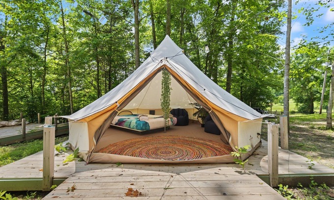 Stanton Alquiler De RV | Glamping Yurt #1 in Red River Gorge with Wooded Views & Bathhouse