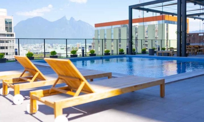 Centro de Monterrey Apartamento | Lux 2 bedroom apartment, swimming pool, gym and free parking in Macro Plaza area