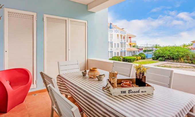 Cabanas Apartamento | Golden 1 BDR Flat W/ Balcony & Pool by LovelyStay