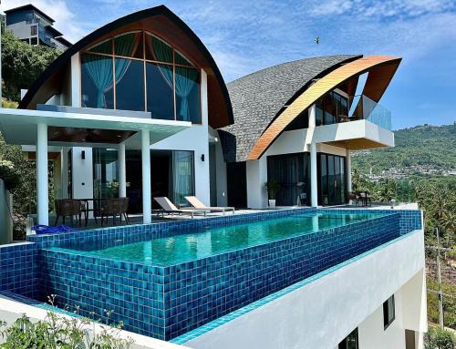 Maret Villa | Golden Coconut 4 Bed 6 Bath Luxury Sea View Villa in Chaweng Beach, Koh Samui