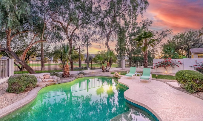 Legacy Casa | Golf Front Home with Mountain Views, Heated Pool, Fun Game Room, BBQ, VR Tour