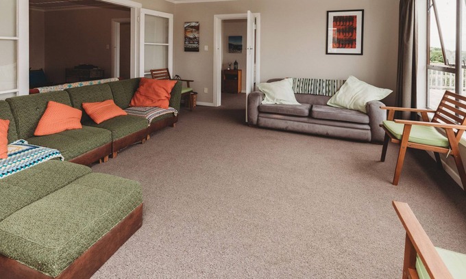 Warea Casa | GONE COASTAL - KIWI BACH WAREA: 3 BR, 1.5 BA House in New Plymouth, Sleeps 12
