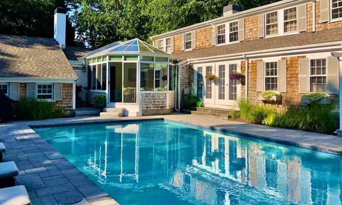 East Falmouth Casa | Gorgeous Cape Cod Property - Heated Pool, Steps From the Beach!