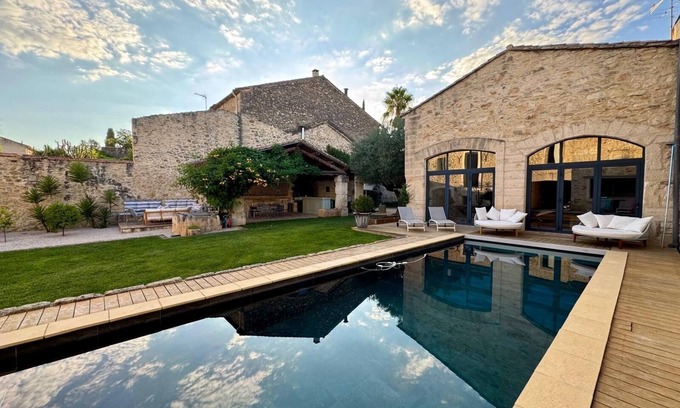 Baillargues Villa | Villa de lujo con piscina grande cerca de Montpellier está a 20 minutos de las playas