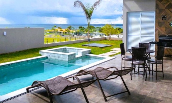 Paranapanema Cabaña | Graciosa - Piscina com Vista Para Represa e Clube