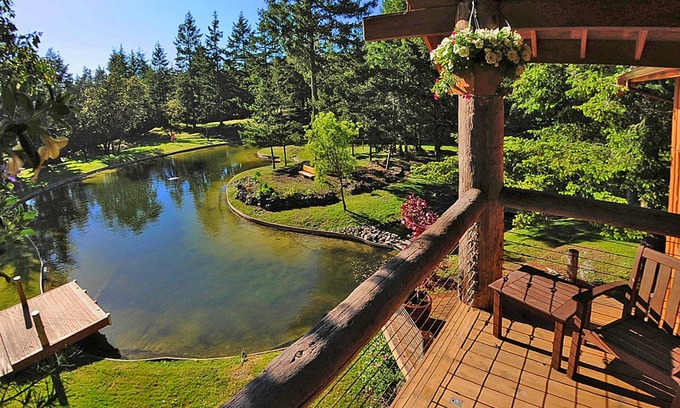 Friday Harbor Casa | Grandma's Guest House, Waterfront Lake, piscina, 2 pisos - finca cerrada de 30 acres