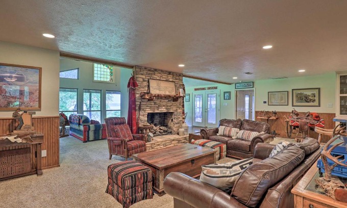 Dennis Casa | Granbury Lakefront Escape with Boat Dock and Slip!