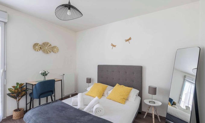 Pantin Apartamento | Grand 2P Lumineux, Cosy et au Calme proche Paris !