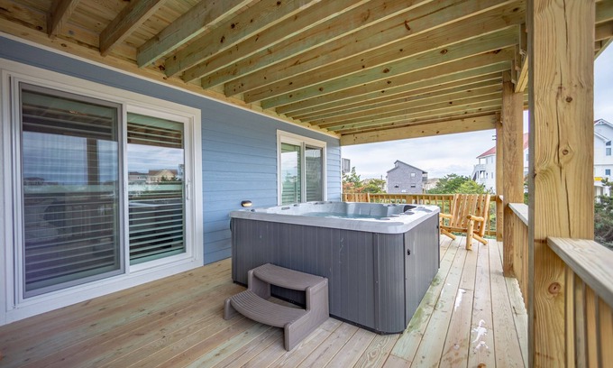 Ocean Isle Estates Casa | Grand beach home with elevator, private hot tub, game room, & pool access
