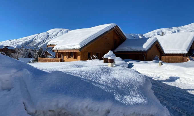 La Toussuire Chalet De Esquí | Grand et Chaleureux Chalet Familial. 12 Personnes . Retour Skis aux Pieds