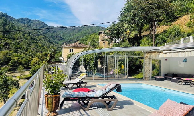 Saumane Otro | Grand Gîte au Cœur du Parc National des Cévennes Piscine Couverte et Chauffée