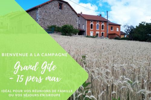 Saint Bonnet des Quarts Casa | Grand Gite Maison d Alice Auvergne - 15 personnes