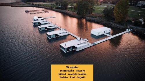 Uniescie Alquiler De Eote | Grand HT Houseboats - domki na wodzie - sauna, jacuzzi, kominek