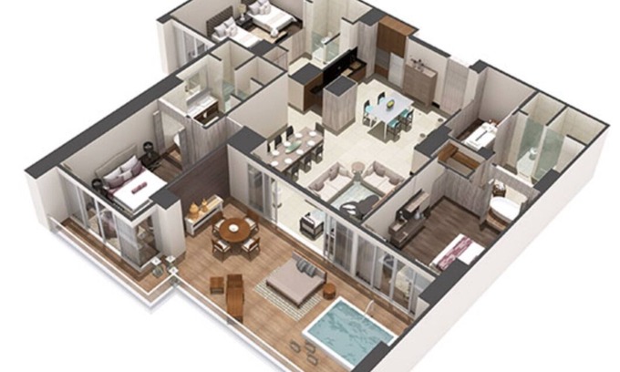 Villa Juarez Hotel | Grand Luxxe 3 bedroom Spa Suite - Riviera Maya