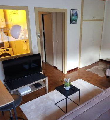 Marnaz Apartamento | grand studio dans une résidence prive avec une cuisine et salle de bain séparé un parking gratuit et une magnifique vue sur les montagness