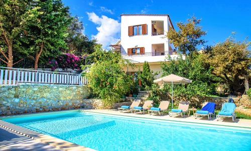Kastellos Villa | Grand View Villa Private Heated Pool