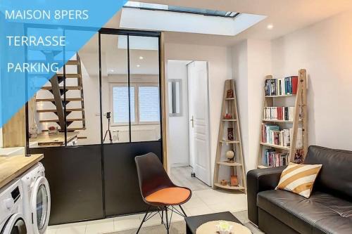 Amiens Apartamento | Grande Maison Cosy Terrasse Parking Gare 8 Pers