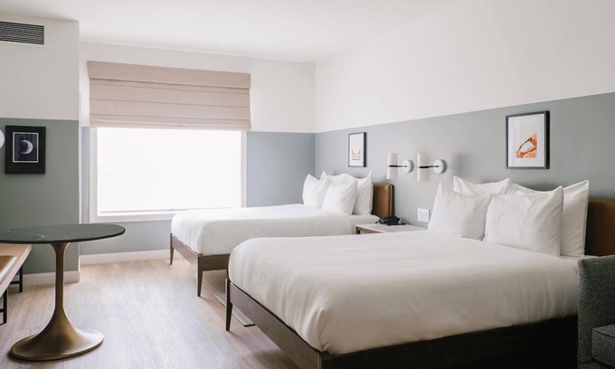 Moab Hotel | Gravity Haus Two Queen Room, Central Location, Dog-friendly Property w/ Pool