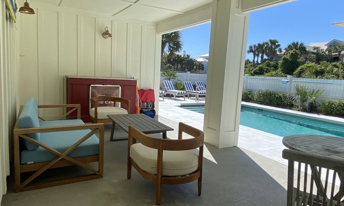 Grayton Beach Casa | 75 yardas a Grayton Beach - Gran piscina privada - Capacidad para 12
