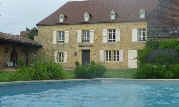 Prats-de-Carlux Casa | Gran casa con encanto con piscina Périgord Negro