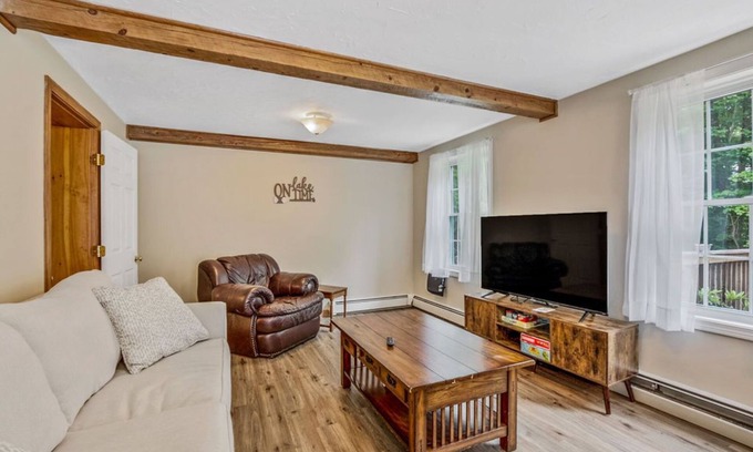 Meredith Casa | Great location, spacious home and yard w/ Private beach access