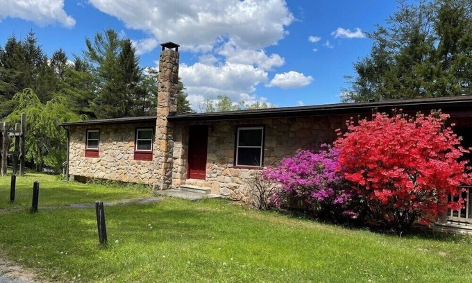 Petersburg Casa | Great lodging for Penn State events and view of Lake Louise at Camp Golden Pond.