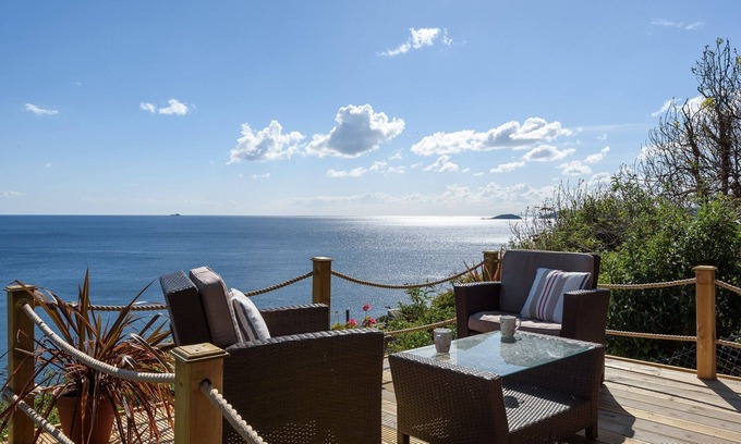 Downderry Casa | Gran refugio para dos con excelentes vistas al mar.