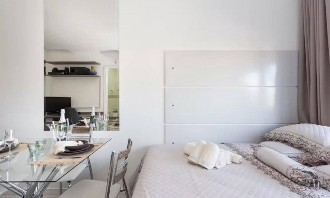 Cristo Redentor Apartamento | Gran estudio, centro comercial Bourbon Wallig, hospitales Christ the Redeemer y Conception. y
