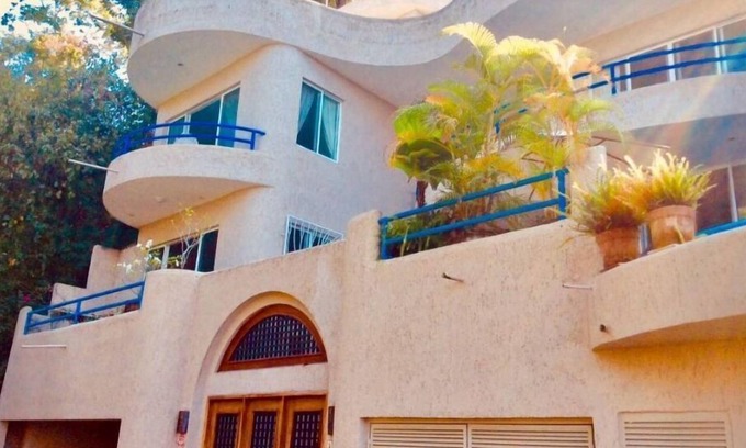 La Manzanilla Villa | Green Apartment con vista al mar y las montañas en casa elegante